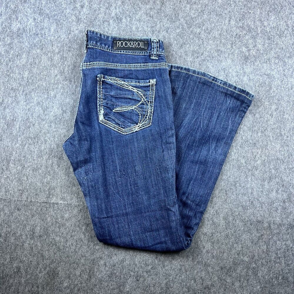 Rock & Roll Cowgirl Women's Jeans Original Low Rise Bootcut Jeans Size 31x34
